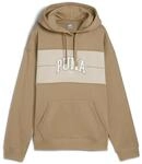 Kapuzensweatshirt PUMA "SQUAD HOODIE FL", Damen, Gr. XS, braun (oak branch),...