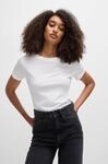 T-Shirt BOSS ORANGE "Esogo Premium Damenmode", Damen, Gr. L (40), wei&szlig; (wei&szlig;100),