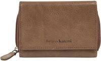 Geldb&ouml;rse BRUNO BANANI, Damen, braun (cognac), Leder, leicht gl&auml;nzend, unifarben,
