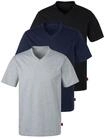T-Shirt S.OLIVER, Herren, Gr. S, blau (grau, meliert, navy, schwarz), Jersey,