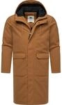 Wintermantel RAGWEAR "Wintermantel Mr Them Long", Herren, Gr. S, braun (braun sugar),