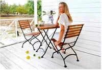 Balkonset MERXX "Schlossgarten", beige (natur), Sitzm&ouml;bel-Sets, Balkonset
