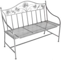Gartenbank GARDEN PLEASURE "Sofie", silber (silberfarben), B:111cm H:84cm T:52cm,