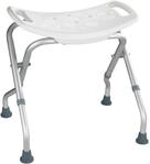 Badhocker WENKO "Secura", wei&szlig; (wei&szlig;, aluminium, grau), B:53,5cm H:48cm T:46,5cm,
