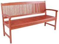 Gartenbank GARDEN PLEASURE "STOCKHOLM", braun (braun, braun), H:90,5cm T:60cm,