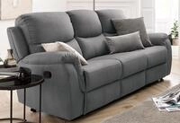 3-Sitzer OTTO HOME "Diana, B: 205cm", grau (dunkelgrau), B:205cm H:102cm T:97cm,