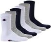 Kurzsocken CHAMPION "Socken 6er Pack", Damen, Gr. 35-38, bunt (blau, wei&szlig;, grau),