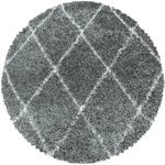 Hochflor-Teppich AYYILDIZ TEPPICHE "ALVOR 3401", grau, H:50mm &Oslash;:160cm, Polypropylen