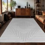 Teppich AYYILDIZ TEPPICHE "SAHARA 1111", silber (silberfarben), B:280cm H:12mm