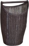 W&auml;schekorb MY HOME, braun, B:41cm H:67cm T:40cm, Geflecht Rattan, W&auml;schesammler,