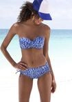 B&uuml;gel-Bandeau-Bikini-Top ELBSAND "Letra", Damen, Gr. 40, Cup B, blau,