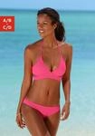 Triangel-Bikini BENCH., Damen, Gr. 32, Cup A/B, pink, Polyamid, unifarben,