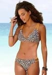 Bikini-Hose BUFFALO "Kitty", Damen, Gr. 32, N-Gr, braun (braun, bedruckt),...