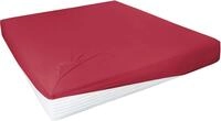 Spannbettlaken PRIMERA "Elasthan-Feinjersey", rot, 1 Stk., Jersey-Elasthan,