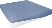 Spannbettlaken PRIMERA "Elasthan-Feinjersey", blau (rauchblau), 1 Stk.,