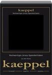 Spannbettlaken KAEPPEL "Single Jersey Mako Elasthan", schwarz, L:200cm,