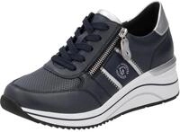 Keilsneaker REMONTE, Damen, Gr. 43, silber (nachtblau, silberfarben), Leder,
