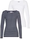Longsleeve FLASHLIGHTS "aus Baumwolle, Trendstarke Farben und Streifen, im