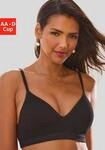 Push-up-BH LASCANA "COMFY BRA", Damen, Gr. 85, Cup D, schwarz, Piqu&eacute;, Obermaterial: