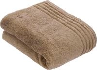 Badetuch VOSSEN "Vienna Style Supersoft", braun (camel), B:67cm L:140cm, Walkfrottee,