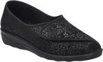 Hausschuh JOSEF SEIBEL "Nice 104, schwarz", Damen, Gr. 36, schwarz, Obermaterial: