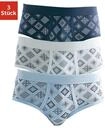 Slip CLIPPER, Herren, Gr. 4 (4), 3 Stk., blau (wei&szlig;, marine, hellblau), Feinripp,