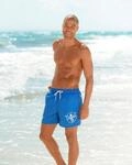 Badeshorts CHIEMSEE "Melange", Herren, Gr. S (46/48), N-Gr, blau, Microfaser,