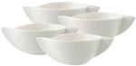 Tasse VILLEROY & BOCH "Suppentassen NewWave 450 ml 4er Set wei&szlig;", wei&szlig;, Porzellan,