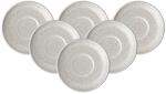 Untertasse "Espressountertassen Perlemor Sand &oslash; 12 cm 6er Set beige", beige, L:12cm,