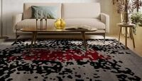 Teppich ARTE ESPINA "Naila 300", schwarz (schwarz, rot), B:200cm H:11mm L:290cm,