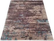 Teppich MUSTERRING "ANGELES PILANO", blau (braun, beige, blau), B:70cm H:10mm