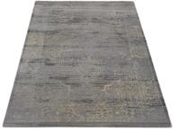 Teppich MUSTERRING "WAVE KONTURA", grau (grau, creme), B:140cm H:9mm L:200cm,