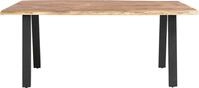 Esstisch SALESFEVER "Designer-Tisch f&uuml;r stilvolle Mahlzeiten", schwarz (natur,