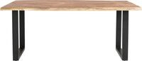 Esstisch SALESFEVER "Eleganter Tisch f&uuml;r gem&uuml;tliche Mahlzeiten", schwarz (natur,