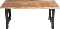 Esstisch SALESFEVER "Designer-Tisch f&uuml;r stilvolle Mahlzeiten", schwarz (natur,