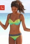 B&uuml;gel-Bikini KANGAROOS, Damen, Gr. 36, Cup B, blau (t&uuml;rkis, gr&uuml;n), Polyamid,