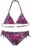 Triangel-Bikini BUFFALO "Shari Kids", Jungen, Gr. 122/128, N-Gr, lila (aubergine,