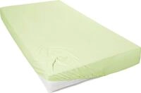 Spannbettlaken PRIMERA "Mako-Feinjersey Spannbetttuch", gr&uuml;n (hellgr&uuml;n), L:200cm,