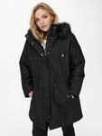 Parka ONLY CARMAKOMA "CARIRENA PARKA COAT OTW", Damen, Gr. M, schwarz (schwarz