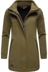 Kurzjacke RAGWEAR "Sweatjacke Letrice Bonded", Damen, Gr. XS, gr&uuml;n (olive),