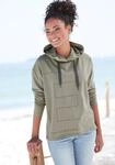 Kapuzensweatshirt ELBSAND "Dea", Damen, Gr. XL (42), gr&uuml;n (khaki), Sweatware,