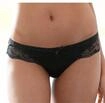 String LASCANA, Damen, Gr. 32/34, schwarz, Obermaterial: 85% Polyamid, 15% Elasthan,