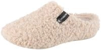 Pantoffel VERBENAS, Damen, Gr. 36, beige, Textil, Schuhe Pantoffel, Hausschuh,