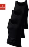 Tanktop H.I.S "Feinripp", Damen, Gr. 3 (XS), schwarz, Feinripp, Obermaterial: 100%