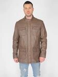 Lederjacke JCC "Lederjacke 3102160", Herren, Gr. 48, braun (antique braun),