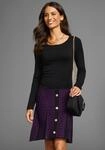 Strickkleid LAURA SCOTT, Damen, Gr. 42, N-Gr, schwarz, Feinstrick, Obermaterial: 70%