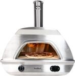 Gasgrill BUSCHBECK "Pizzaofen X1 inkl. Bluetooth-Thermometer", grau (edelstahl),