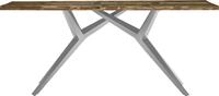 Esstisch SIT "New York aus Altholz mit 40-mm-Platte & Metallgestell", bunt (bunt,