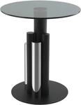 Beistelltisch KAYOOM "Ontario 225, Runde Glasplatte aus Sicherheitsglas, 100%