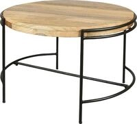 Couchtisch BYLIVING "Hanna", schwarz (schwarz, natur), B:62cm H:40cm T:60cm,...